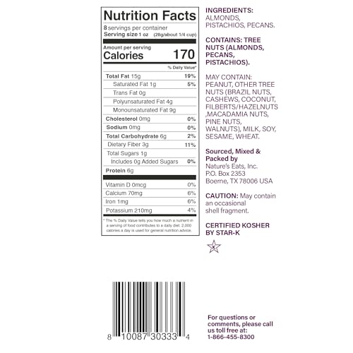 Natures Eats Nuts For Raw, 8 Oz (Pack of 1)