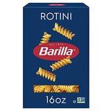 Barilla Rotini Pasta, 16 oz. Box - Non-GMO, Made with Durum Wheat Semolina - Kosher Certified