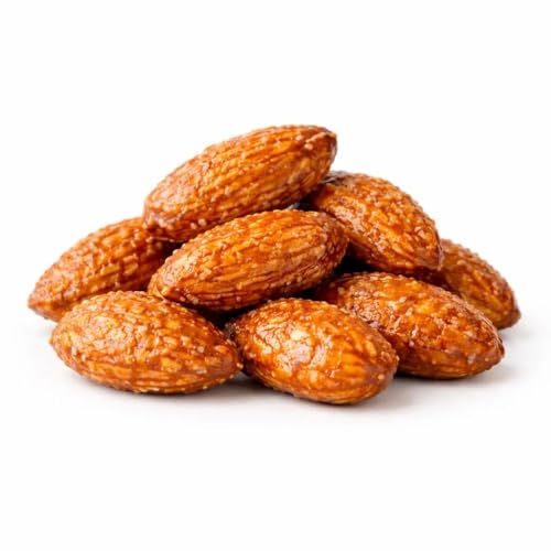 Honey Glazed Almonds - Sweet Crunchy Almond Snack, Honey Coated Nuts for Parties, Baking & Toppings, 5 lb (Approx. 1,250 Pieces)