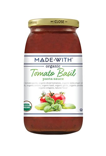 Made With Organic Pasta Sauce Tomato Basil, 25 Ounce