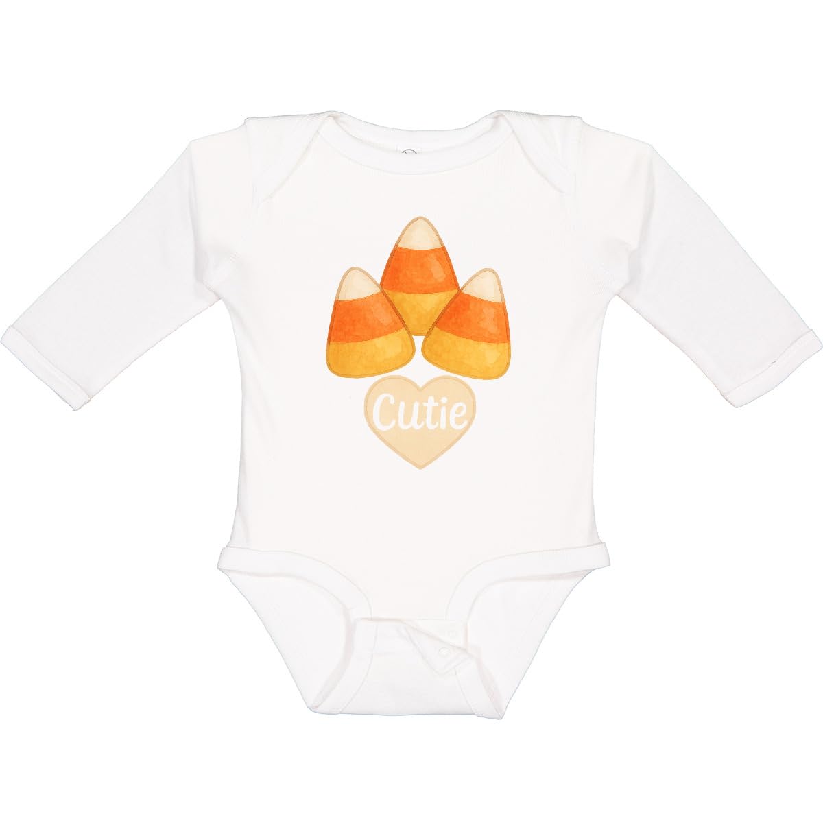 inktastic Candy Corn Cute Long Sleeve Creeper Newborn 0020 White 46d33
