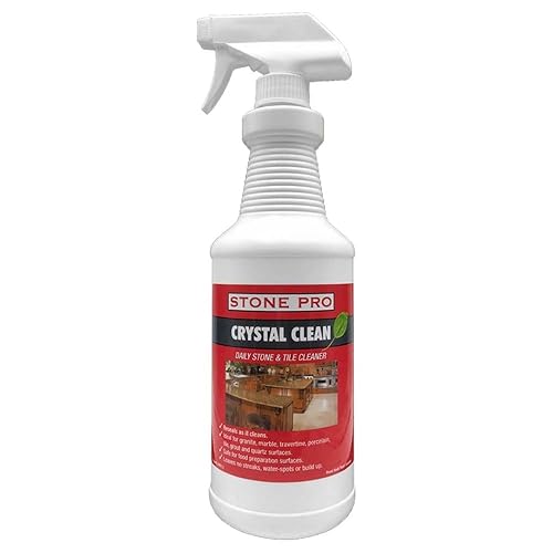 Stone Pro Crystal Clean - Surface Cleaner & Sealer, Ready to Use 32 oz.