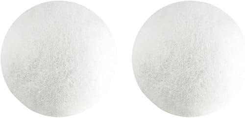 Wool Dryer Balls, White, Anti-Static Laundry Balls for Clothes Drying, 2 Pack