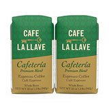 Cafe La Llave Whole Bean Espresso Coffee, Premium Dark Roast, 32 oz Bags (Pack of 2) - Rich Cuban-Style Blend