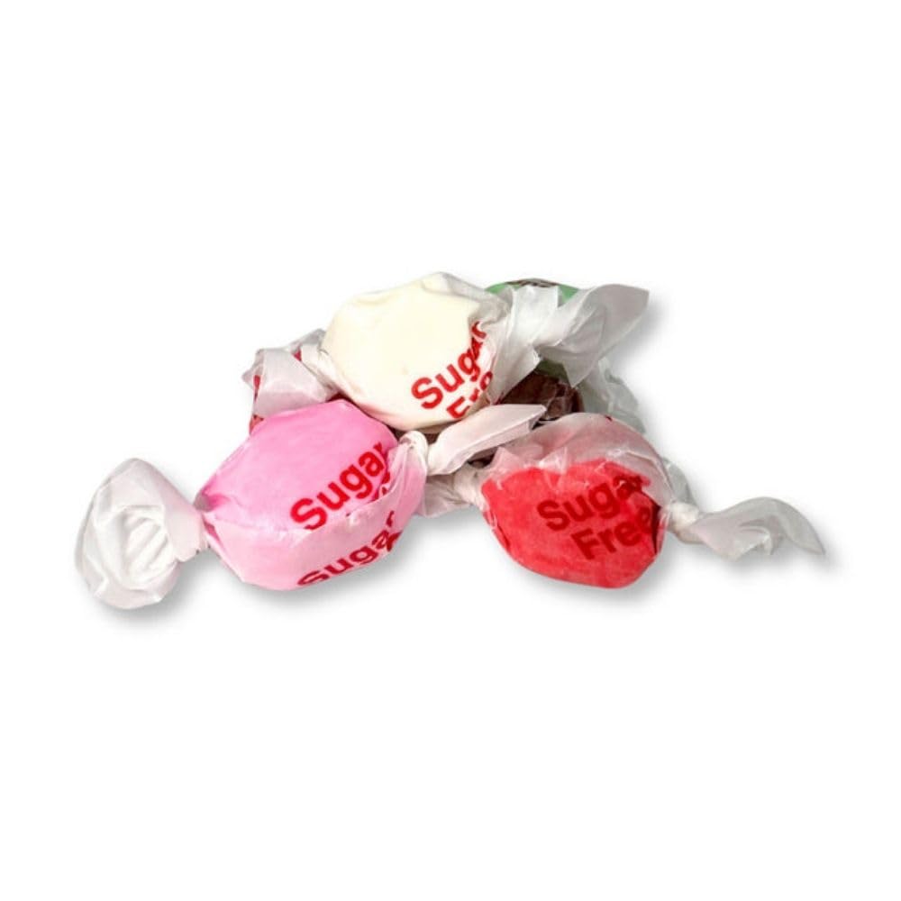 Sugar Free Salt Water Taffy Assorted Flavors Individually Wrapped Bulk Candy - 5 lb (Approx. 300 pieces)