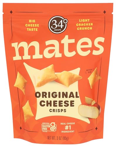 34 Degrees Original Cheese Crisps Mates, 3 OZ