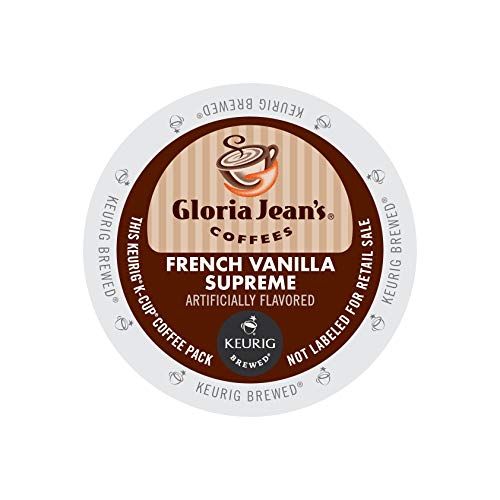 Gloria Jean's 60051046CT French Vanilla Supreme Coffee K-Cups, 96/carton