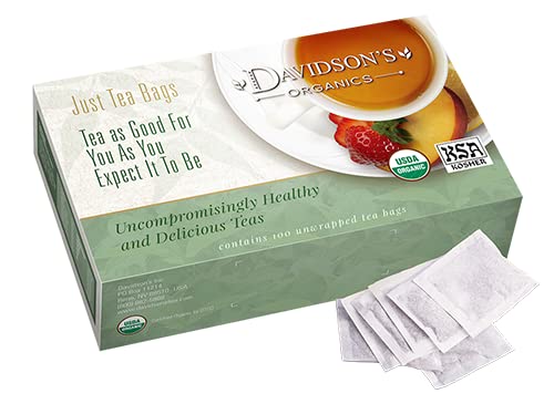 Davidson's Organics, Earl Grey Cream, 100-count Unwrapped Tea Bags