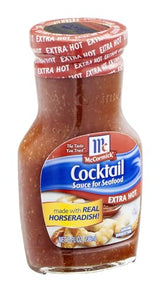 Mccormick Extra Hot Cocktail Sauce for Seafood, 8 Ounce -- 12 per case.