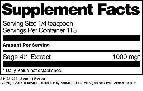 Sage 4:1 Powder (4 oz, ZIN: 521332) - 3 Pack