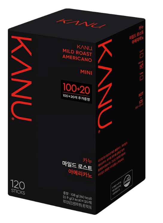 Kanu Mini Mild Roasted Coffee 0.9gx 120sticks