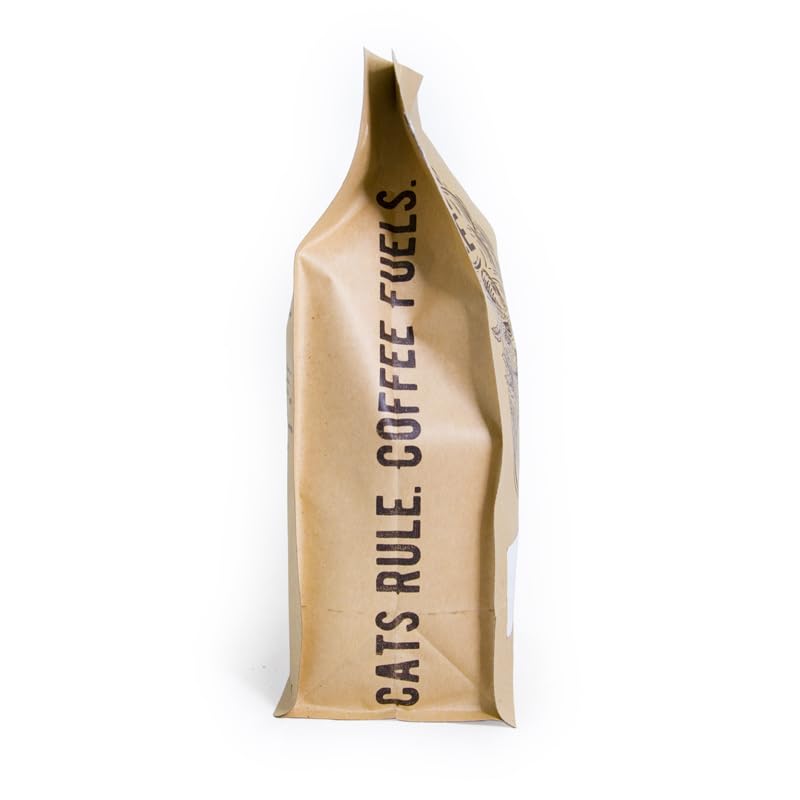 Kitty Town Coffee: Smokey Dark Roast Coffee From Brazil 2lb (32oz) Whole Bean