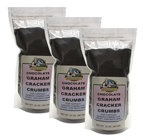 Bakerdale Chocolate Graham Cracker Crumbs, 20 ounce Resealable Pouch