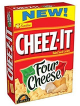 Sunshine, Cheez-It Baked Snack Crackers, Italian Four Cheese, 12.4oz Box (Pack of 4)