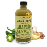 Sugar Bob’s Finest Kind - Jalapeno Maple Sriracha Hot Sauce, Garlic Sriracha Sauce with Fresh Jalapeno Peppers, Net Weight 9.6 oz