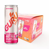 GURU Zero Sugar Energy Drink, Ruby Red, 12 Fl Oz, 12 Pack