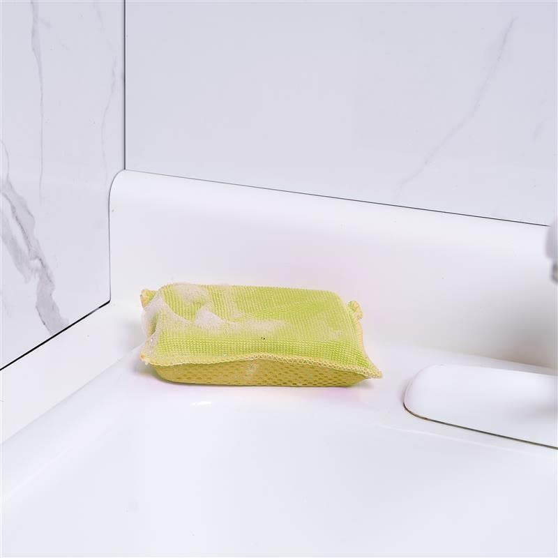 Microfiber Sponges for Dishes Kitchen Sponges Non-Scratch Sponge Dish Scrubber Heavy Duty Household Cleaning Sponges Multi-Purpose Cleaning Supplies