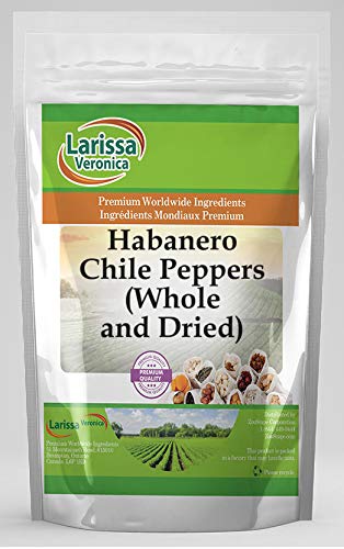 Habanero Chile Peppers (Whole and Dried) (16 oz, ZIN: 528723) - 3 Pack