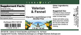 Valerian & Fennel Glycerite Liquid Extract (1:5) - No Flavor (1 oz, ZIN: 523136) - 3 Pack