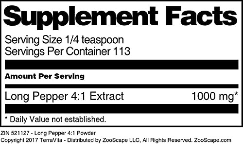 Long Pepper 4:1 Powder (4 oz, ZIN: 521127) - 3 Pack