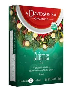 Davidsons Organics 1186 Single Serve Christmas Tea - 100 Count