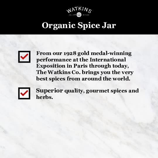 Watkins Gourmet Organic Spice Jar, Seasonings With Salt, 4.2 Oz