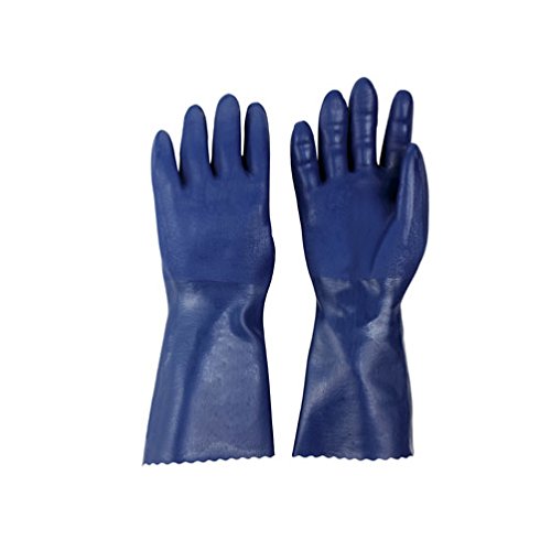 Spontex Neoprene Gloves Blue Neoprene Coating, Cotton Knit Lining Small Boxed6