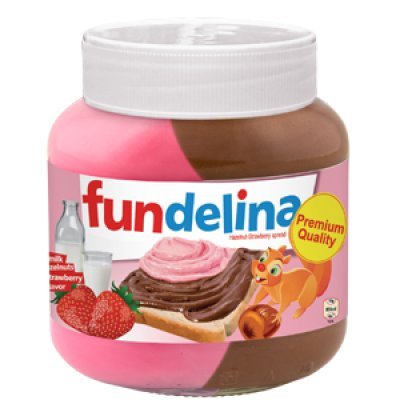 Fundelina All Natural Original Greece Hazelnut & Fruit Spreads (Chocolate Hazelnut Strawberry)