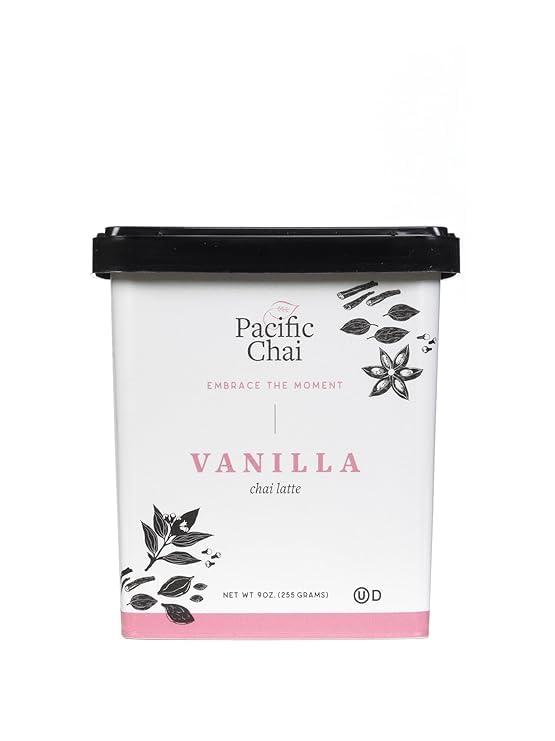 Pacific Chai, Tea Vanilla Chai Latte, 9 Ounce
