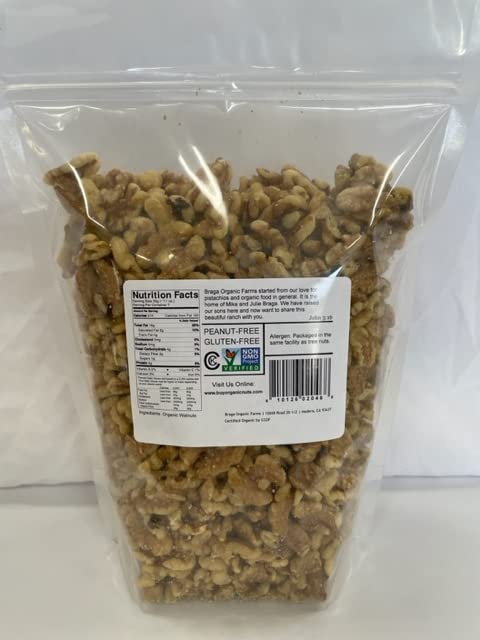 Braga Organic Farms Organic Walnuts, 2 Pound