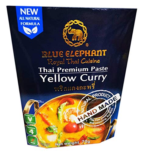 Blue Elephant brand Royal Thai Cuisine YELLOW CURRY PASTE Wt. 70 g. // BENJAWAN shop