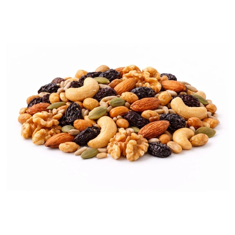 Raisin & Nut Mix - Nuts, Seeds & Dried Fruit Snack Blend, Sweet & Crunchy Trail Mix Style, 1 lb (Approx. 350 Pieces)