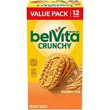 belVita Breakfast Bars Biscuits, Golden Oat, Value Pack, 12 Packs (4 Biscuits Per Pack)