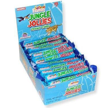 Jungle Jollies - Blue Raspberry, 48 count display box