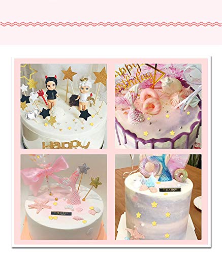 1 Bottle Candy Cake Cupcake Toppers Cookie Decorations Sweet Personalities Edible Candy For Christmas Cake Cupcakes Decoration(Star 1)