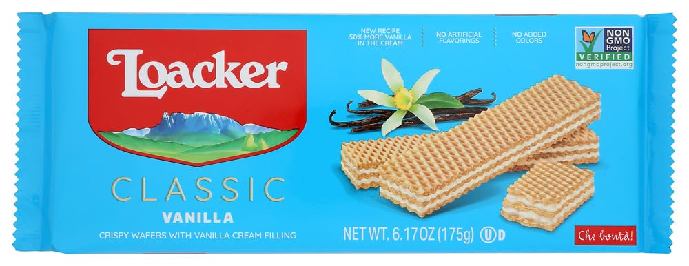 Loacker Wafer Vanilla, 6.17 oz