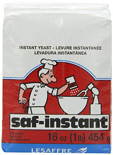 SAF Instant Yeast, 1 Pound Pouch, 16 Ounce (Pack of 3)