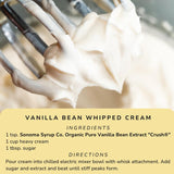 Sonoma Syrup Co Organic Pure Vanilla Bean Extract "Crush", 8 oz