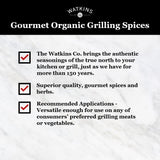 Watkins Organic Grilling Garlic & Herb Seasoning, Non-GMO, Kosher, 2.9 Oz, 1-Pack