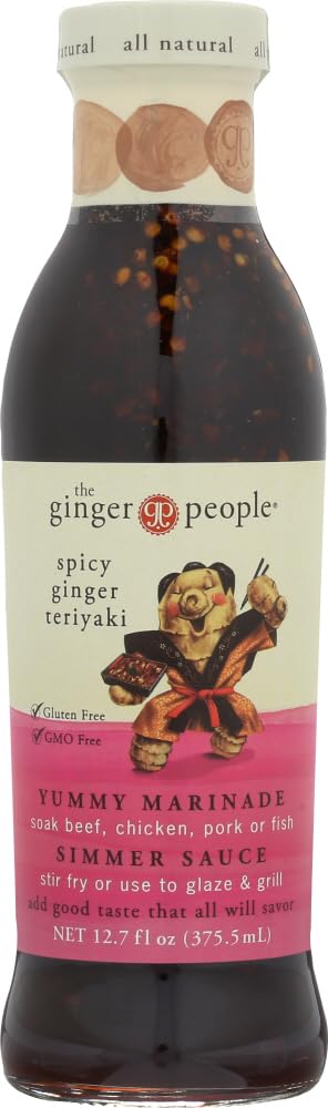 Ginger People Spicy Ginger Teriyaki Sauce - 12.7 Ounce (Pack of 2)