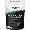 Terrasoul Superfoods Organic Wheat Grass Juice Powder, 5 Oz, Grown in Utah, Made from Nutrient Concentrated Juice, Revitalize with Green Nutrition