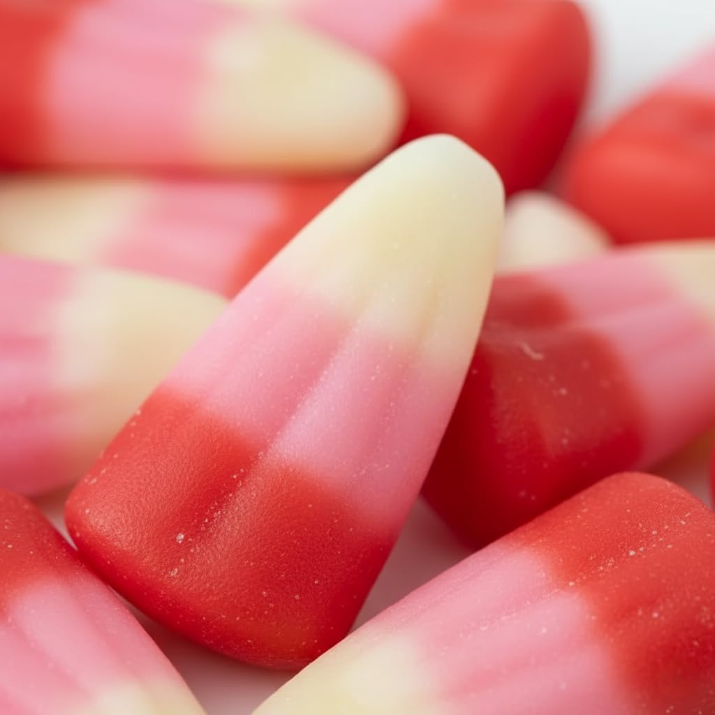 TwistedTreatz Valentine Candy Corn, 8 oz, Pink Red & White, Mixed-Fruit Flavor, Chewy Jelly, Gluten Free (1)