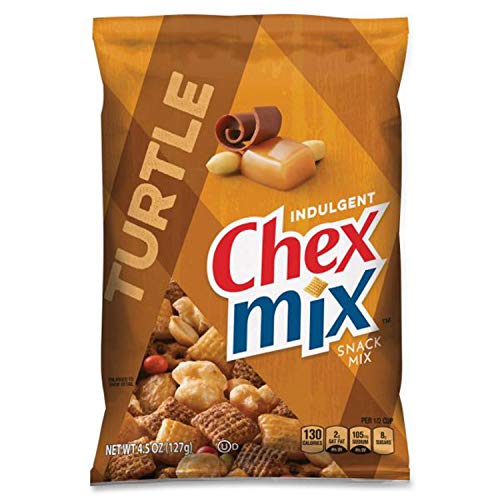 Chex Mix Chocolate Turtle Snack Mix 4.5 oz Each ( 7 in a Pack )