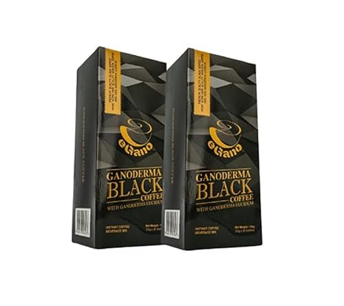 2 Boxes eGano Premium Ganoderma Black Coffee Instant Coffee With Ganoderma Lucidum Extract (3.5g x 30 Sachets / Box)