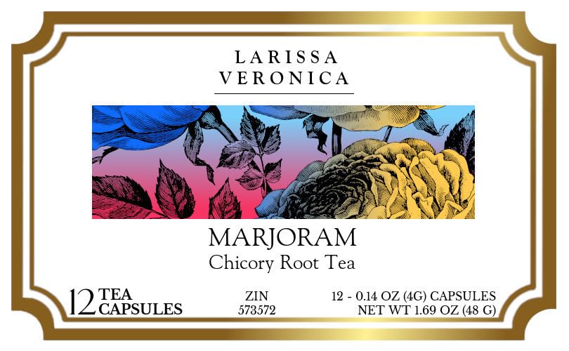 Marjoram Chicory Root Tea (Single Serve K-Cup Pods) (12 pods, ZIN: 573572) - 2 Pack