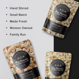 Miss Hannah's Gourmet Sea Salted Brûlée Popcorn - Sweet & Salty Caramelized Crunch with a Crème Brûlée Twist | Gourmet Popcorn Snack | Gluten-Free
