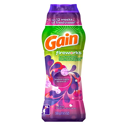 Gain Fireworks Laundry Scent Booster Beads, Moonlight Breeze Scent, 555 g
