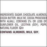 Zero Sugar Milk Chocolate Candy with Almonds, Bulk Bag, 2 lb