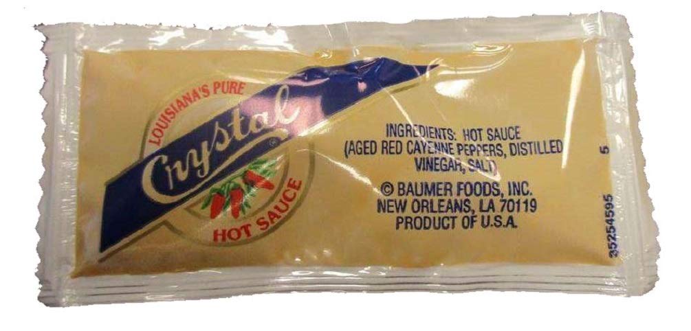 Crystal Hot Sauce Portion Pack , 7 Gram -- 200 Case