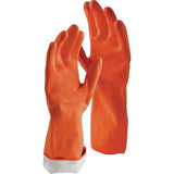 Libman 6033600 Latex Cleaning Gloves, Orange - Medium